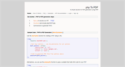 Desktop Screenshot of phptopdf.com